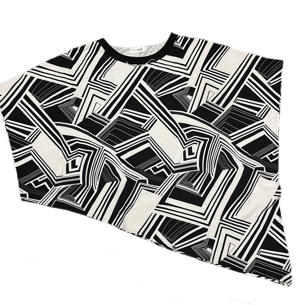 Fly Curvy Blouse size XL(large) black batwing dolmain